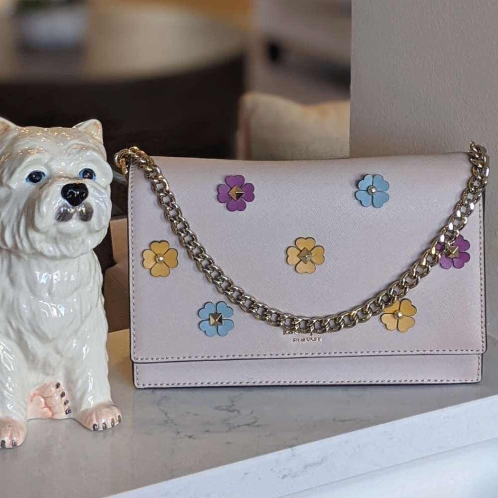 Kate Spade cameron spade flower applique crossbody/ shoulder bag